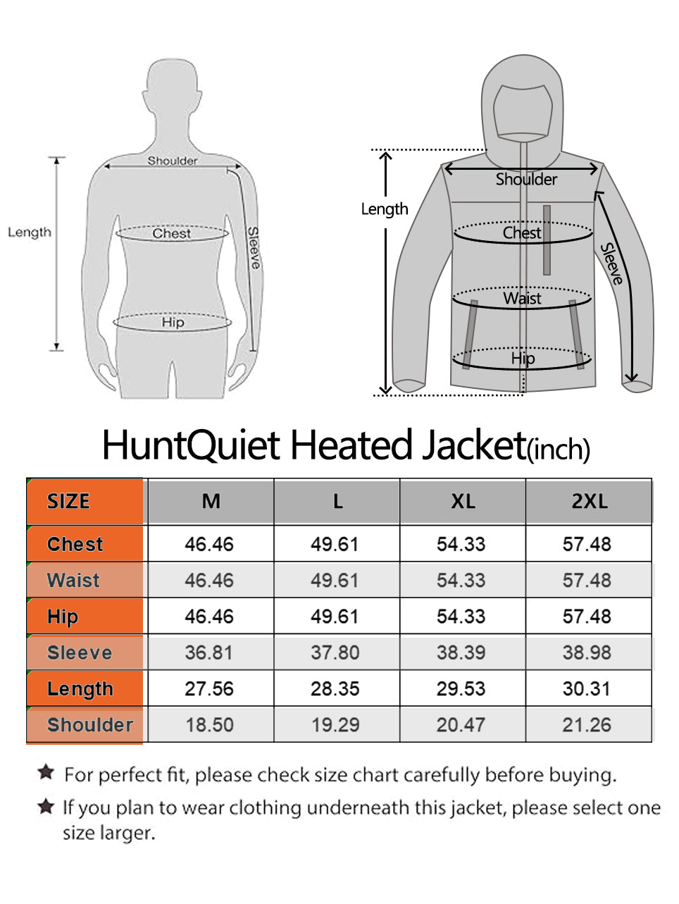 Hunt Quiet Heated Jacket For Men With Battery, 100% Waterproof Insulated Coat for Duck Hunting (Evos Camo, M-XXL)