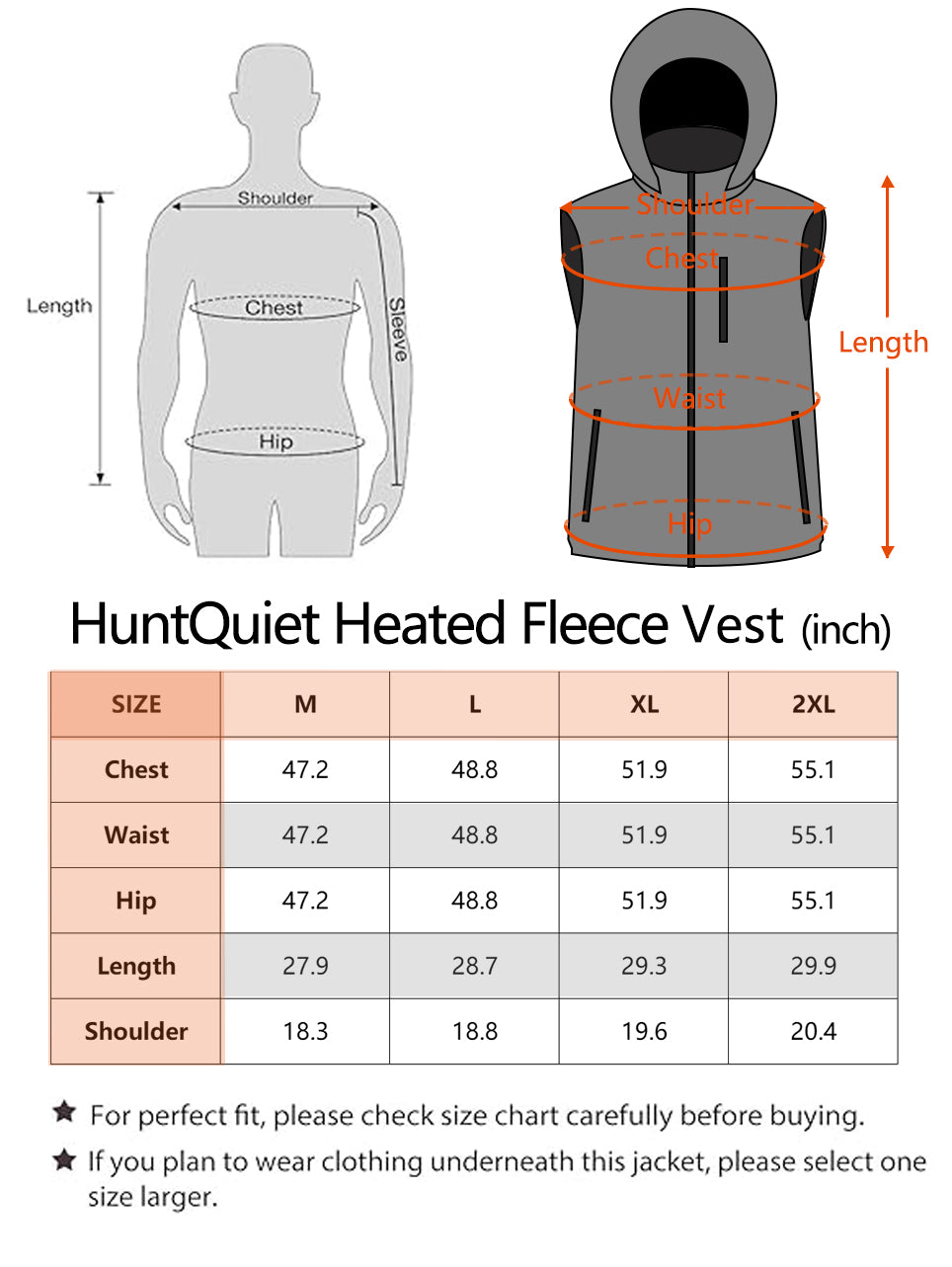 Hunt Quiet Men’s Heated Vest with Power Bank, Rechargeable Vest for Hunting (Next Camo G2, Size M-XXL)